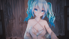 【MMD】4K·60FPS·Miku 倾杯~-H萌Gal