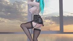 【MMD】(Dance)好想摸鱼 – SP33 初音-H萌Gal