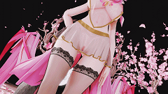 【MMD/崩坏三】涩涩渐变丝袜粉色妖精大兔兔4k-H萌Gal