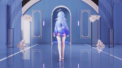 【MMD】236_涩涩礼裙知更鸟大兔兔4k_Robin_VIVIZ_Bop_Bop!-H萌Gal